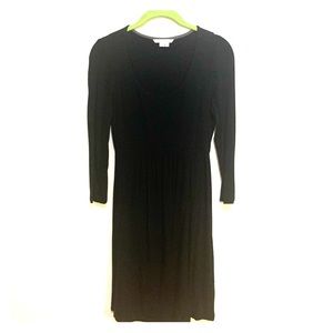 Boden Long Sleeve Black Dress